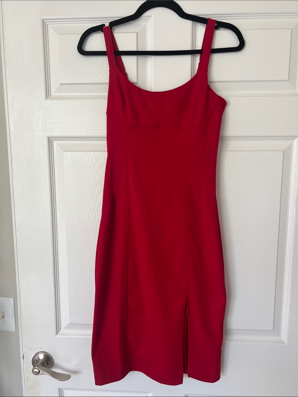 Laundry By Shelli Segal Red Sleeveless Midi Dress